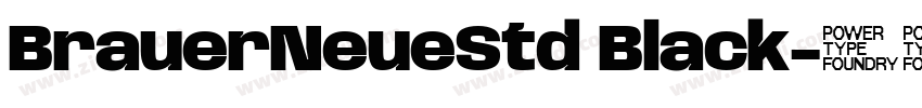 BrauerNeueStd Black字体转换